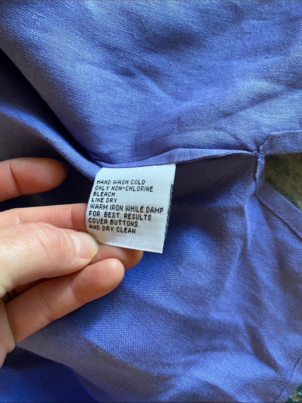 Talbots Violet Collared Button Shirt - Picture 4 of 8